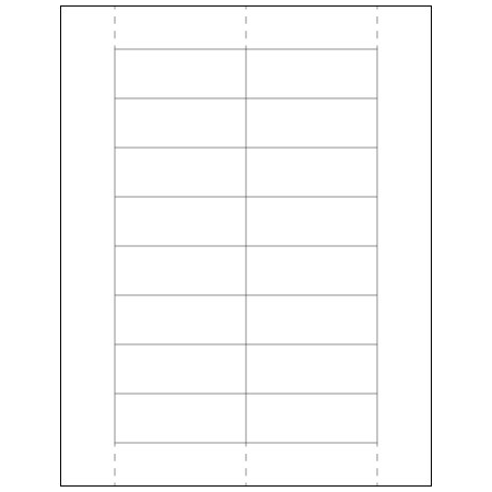 Bsc Preferred 1 1/8 x 3'' Plastic Label Holder Insert Cards, 800PK LH249